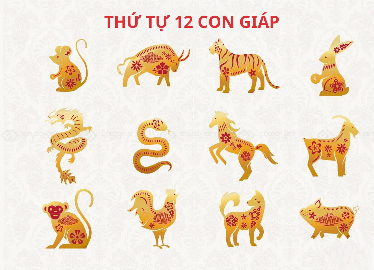 Cách sắp xếp thứ tự 12 con giáp và ý nghĩa thú vị Cách sắp xếp thứ tự 12 con giáp và ý nghĩa thú vị